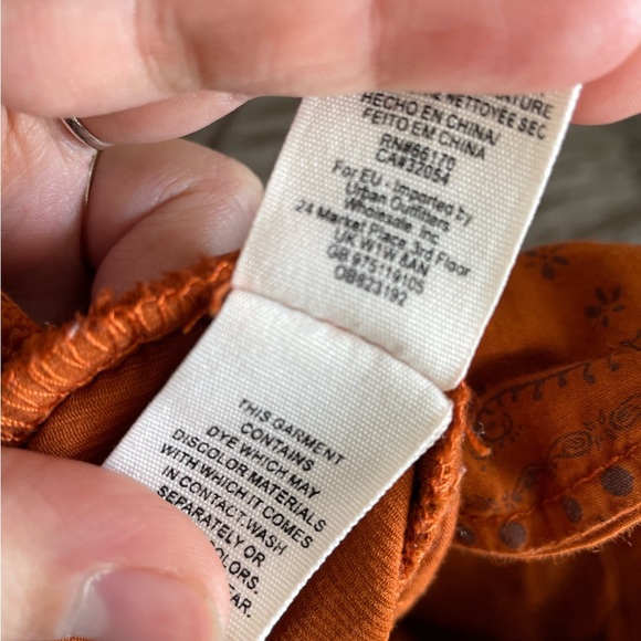 We The Free Fired Chestnut High Waisted Corduroy Pants Size 30 - Picture 11 of 11